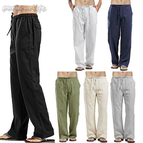 Summer mens casual linen baggy - summer,