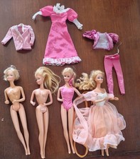 Job lot 4 Vtg Barbie Dolls
