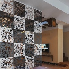 12/24 Black Divider Hanging Privacy Screen Lattice Wall Panel DIY Art Room Decor