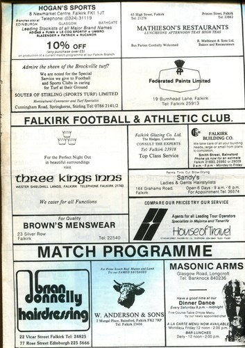 Falkirk meadowbank thistle - falkirk, ?