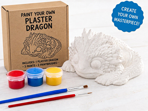 Paint your own plaster - plaster, dragon