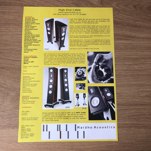 Hifis47 magazine advert 11x8 - magazine,