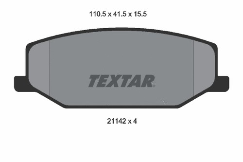 Front brake pad - front,