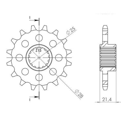 Sprocket p525 z17 - -,