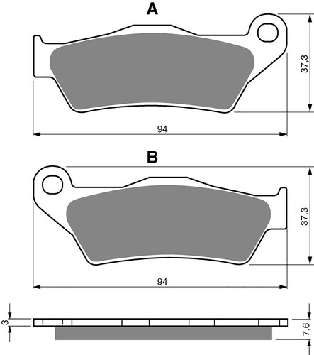 Goldfren front brake - disc, pads