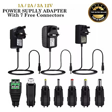 12V 1A 2A 3A Mains Transformer Charger AC/DC Adapter UK Plug Power Supply UK