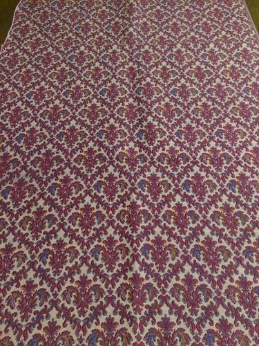 Antique velvet fabric coupon - antique,