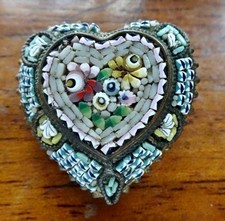 antique Edwardian micromosaic