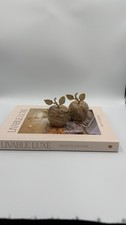 Pair of marble or onyx apple