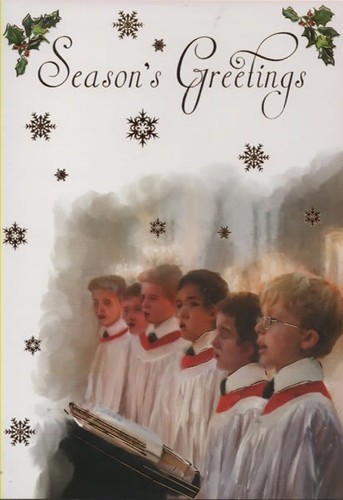 Religious xmas card - religious,