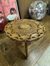 Hand-Carved Wooden Coffee