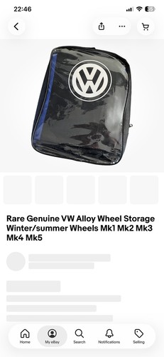 Genuine alloy wheel storage - vw,