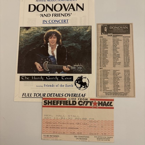 Donovan tour flyer - , concert
