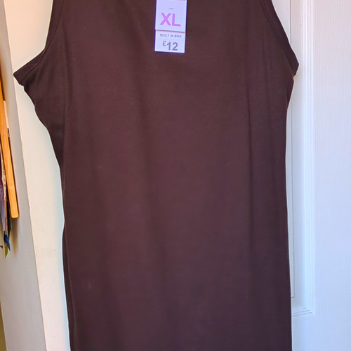 Primark brown cotton maxi - brown,