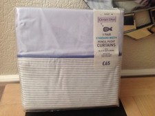 BNWT Next Ocean day nursery Pencil Pleat curtain 168 x 137cm 