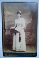 Young Lady Holding Fan Cabinet