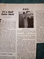 Kvc60 Ephemera 1963 Picture Jiro Matsudo Guitar Teacher 