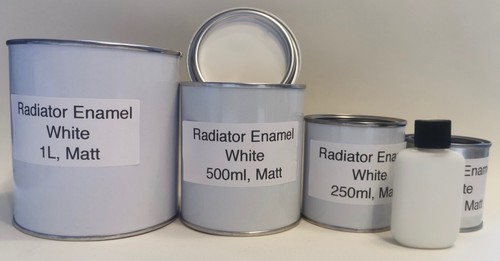 Matt white radiator paint - radiator,