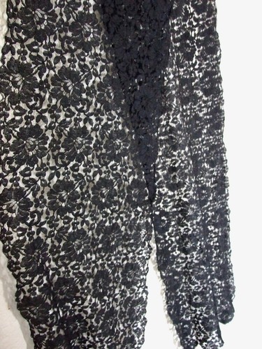Antique victorian black lace - antique,