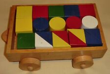 Pull-a-long brick truck/wagon