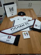 Fulham FC Shirt, Hat, Scarf, Balloon Stick & Bag Bundle