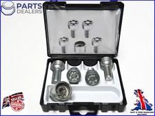 GENUINE SKODA FABIA OCTAVIA SUPERB AUDI VW LOCKING WHEEL NUT BOLT KEY SET 17mm