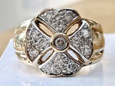 Stunning Vintage 9 Carat Gold Hallmarked Knuckle Duster Mans Signet Ring Y Z 16G