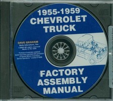 1955 56 57 58 59 CHEVROLET TRUCK FACTORY ASSEMBLY MANUAL ON CD