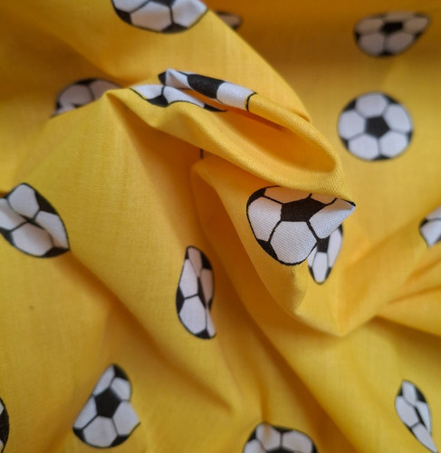 Footballs yellow polycotton - footballs,