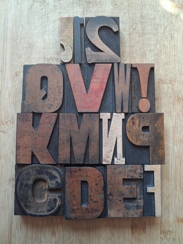 Chunky wooden letterpress - wooden,