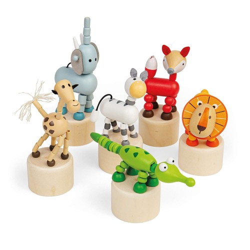Bigjigs toys animal push ups - toys,