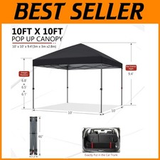 Black Patio Canopy - 100 Sq Ft