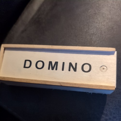 Domino wooden box - domino's, in