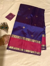 Royal Blue Semi Kanchipuram
