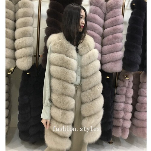 Real genuine fox fur gilet - fox,