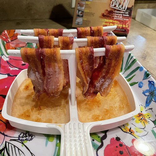 Microwave grill tray bacon - microwave,