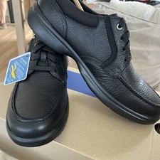 Mens Black Leather ClarkShoes