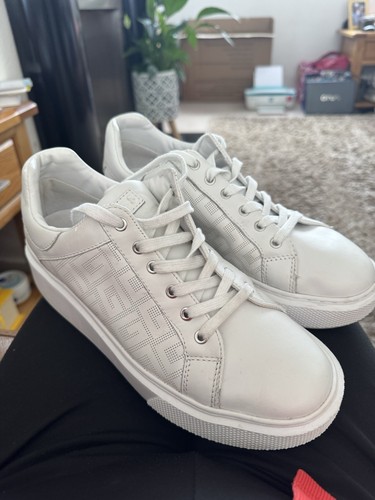 Guess white trainers - guess, trainers,