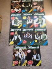 CUE WORLD Snooker Magazine 1987 11 issues march missing 