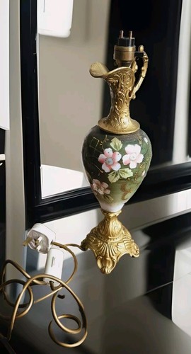 Antique brass french ewer - brass,