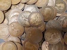 GV Predecimal Old Penny, 1d Choose Year For Birthdates etc Circulated 1911- 1936