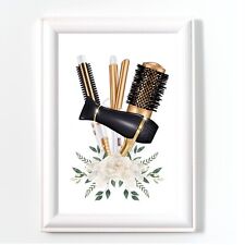 HAIR SALON PRINT WALL ART POSTER HAIRDRESSER PICTURE HAIRDRYER NO FRAME A4 3