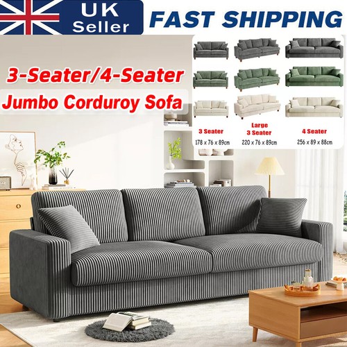 Seater corduroy sofa - seater,