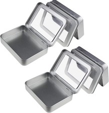 Metal Tins Small,4 pcs Empty