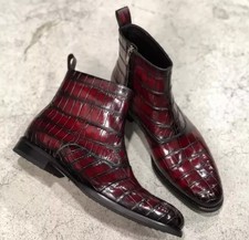 Handmade Mens Burgundy