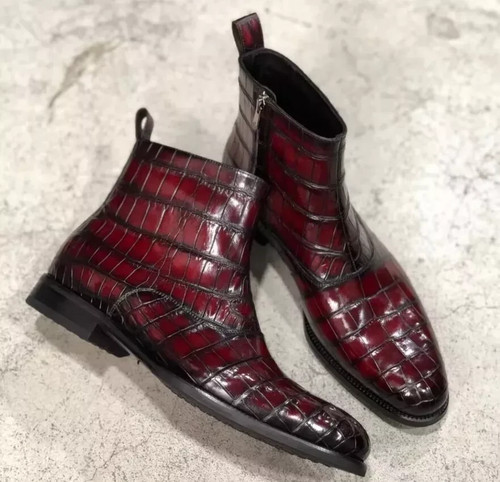 Handmade mens burgundy - handmade,