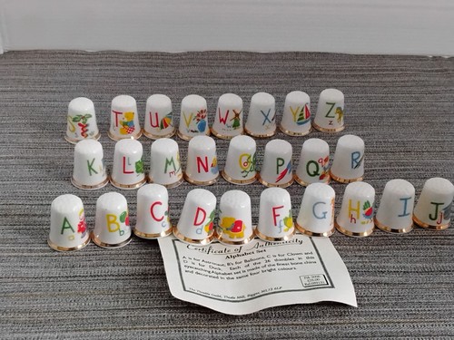 Collectable thimbles alphabet - collectable, thimbles,alphabet