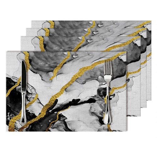 Black white and gold marble - and,