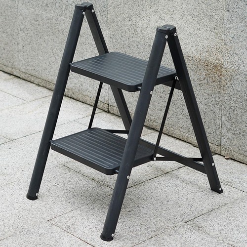Step ladder black folding - black,