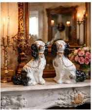 Pair vintage h pottery - pair,
